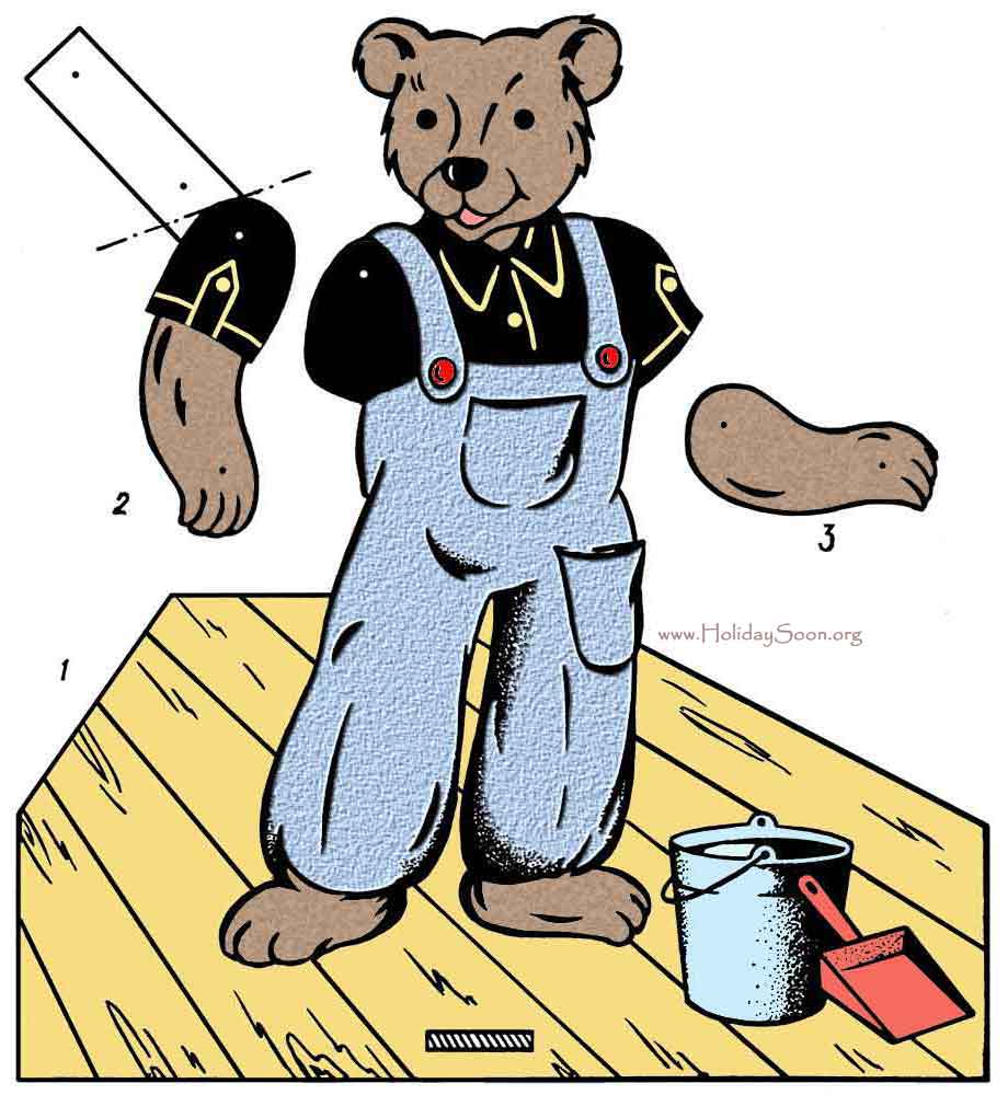 Динамическая игрушка Трудолюбивый медведь www.HolidaySoon.org