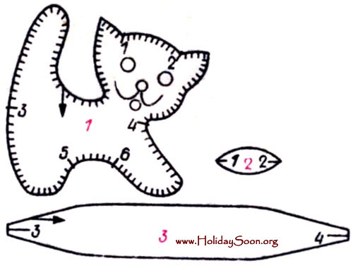 Мягкая игрушка Котенок www.HolidaySoon.org